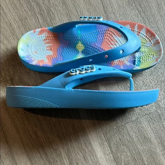 CROCS Blue Sandals Summer Comfort - Picture 6 of 7